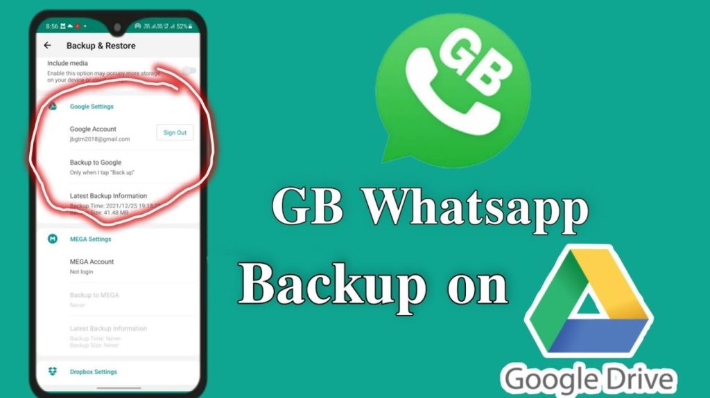 GBWhatsApp Google Account